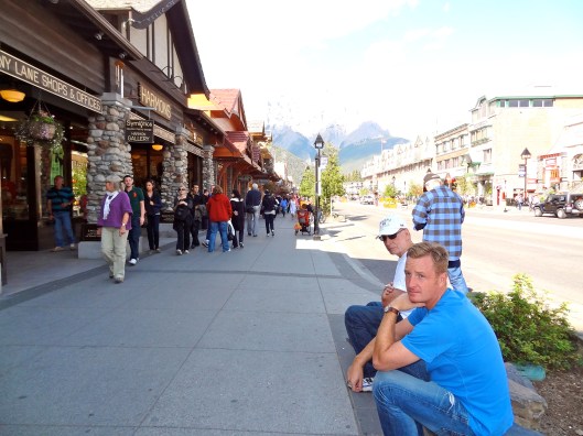 In Banff.  I was buying chocolates at Chocolaterie Bernard Callebaut.