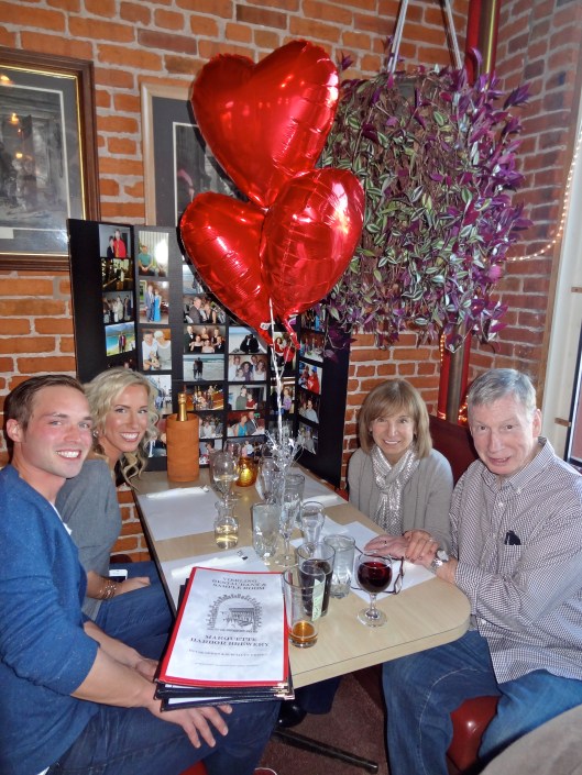 Anniversary dinner at the Vierling. The kids planned a great one.