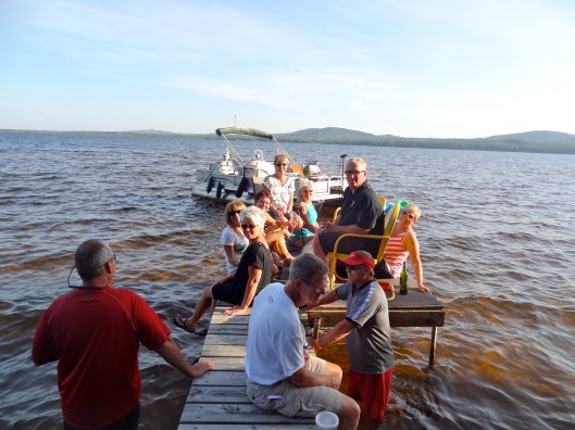 We couldn't get everyone on our dock in the picture . . . but we tried.