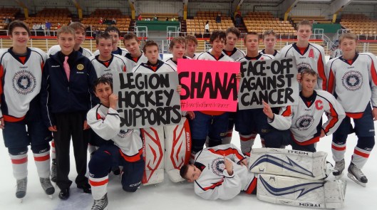 Zack's nephew's hockey team.