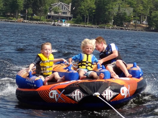 Summer fun for Cameron Golden, Raines, and Isaac Golden.  Thanks, Tom, for this awesome adventure.