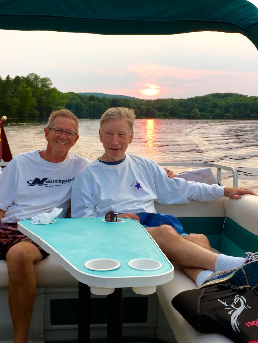 The boys on the boat.