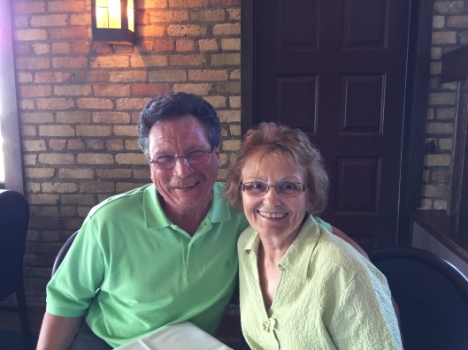 Dinner with Dennis & Carol in Menominee