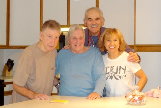 Pizza night with the Kunkels--our dear friends who happen to live right next door!