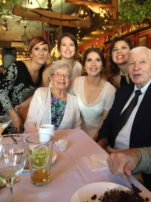 With Jim & Bettyann Schneider at their granddaughter Zada's wedding. Love this family.