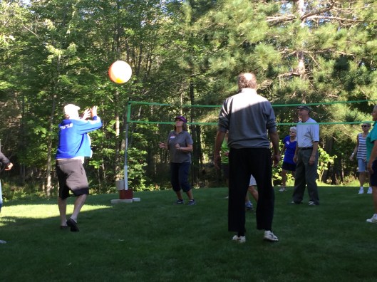 Bill amazed us all by playing "volleyball" at the Goad's Game Day this past summer.