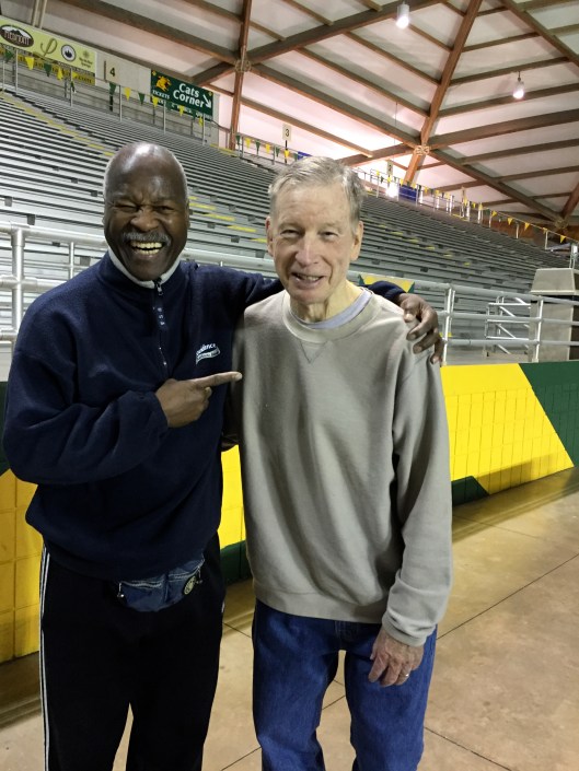 Al Mitchell and Willie at the Dome in January 2016. These two and Bill Bergin worked together for years.