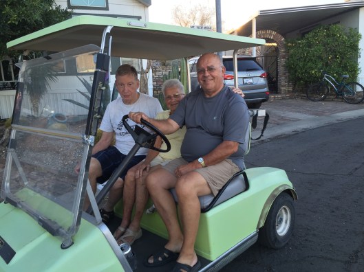 So great to see June Oslund in Yuma. That golf cart came in handy.